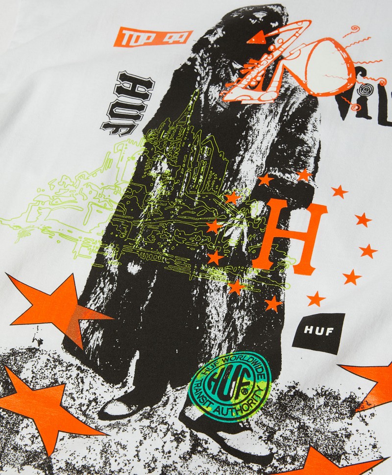 HUF TWO BLOCKS OF SUNSHINE TEE WHITE