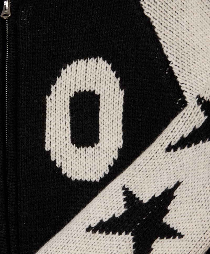 OBEY INTERNATIONAL COWICHAN SWEATER BLACK