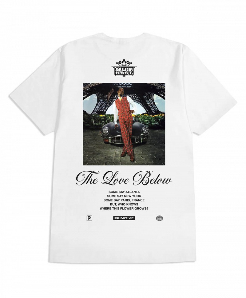 PRIMITIVE X OUTKAST REGAL TEE WHITE