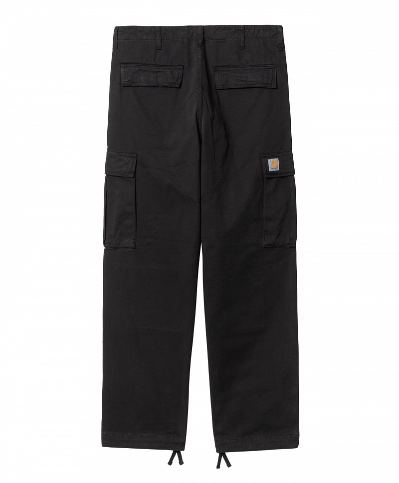 CARHARTT WIP REGULAR CARGO PANT BLACK GARMENT DYED