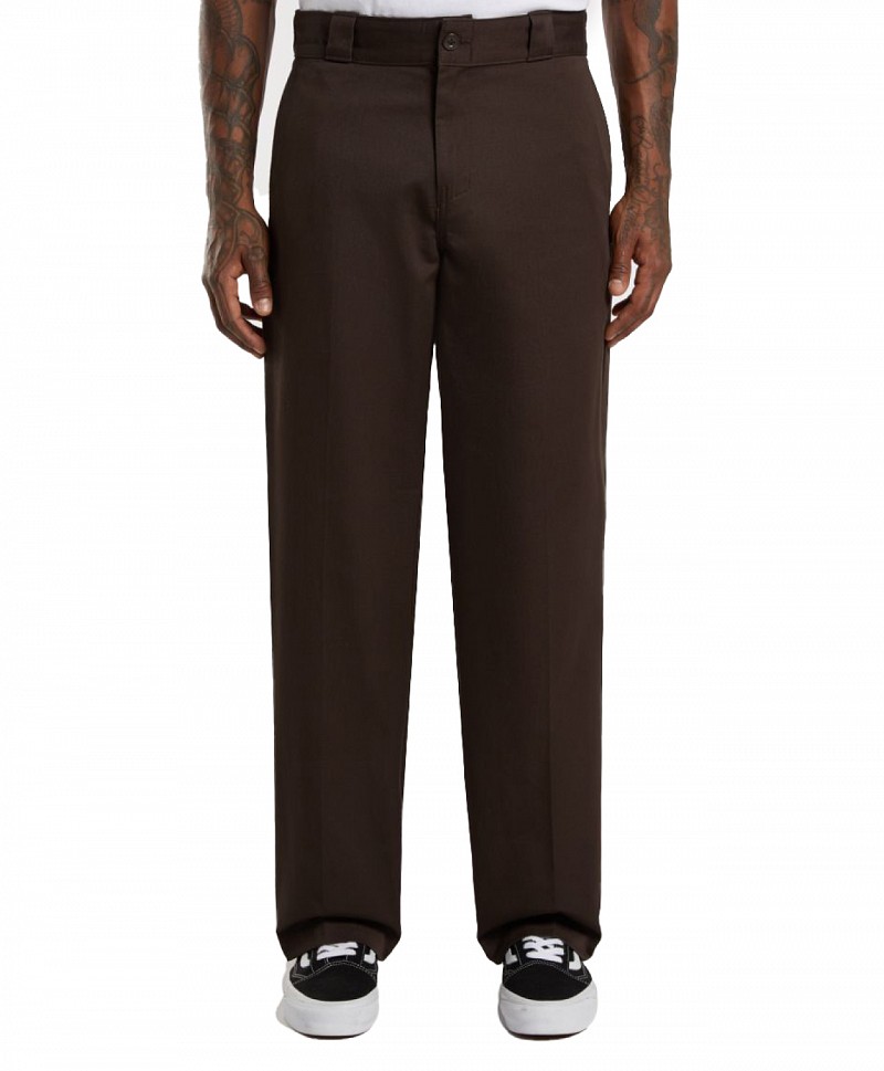 DICKIES 247 LOOSE WORK PANTS DARK BROWN
