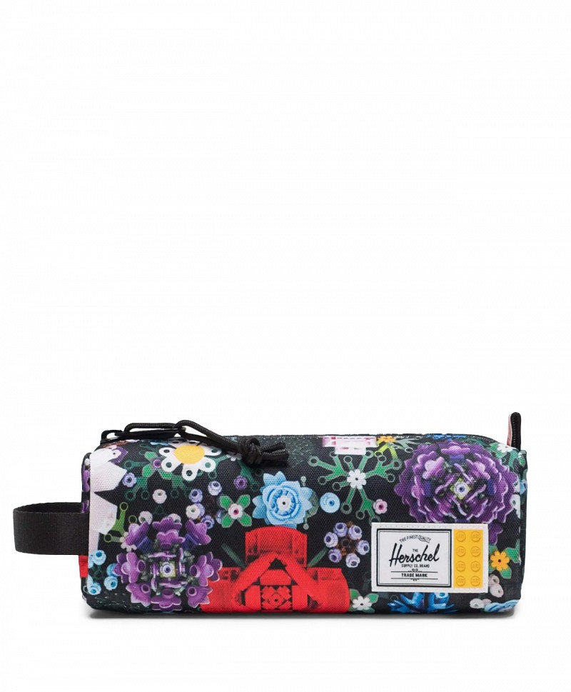 HERSCHEL X LEGO SETTLEMENT PENCIL CASE GARDEN FLORAL