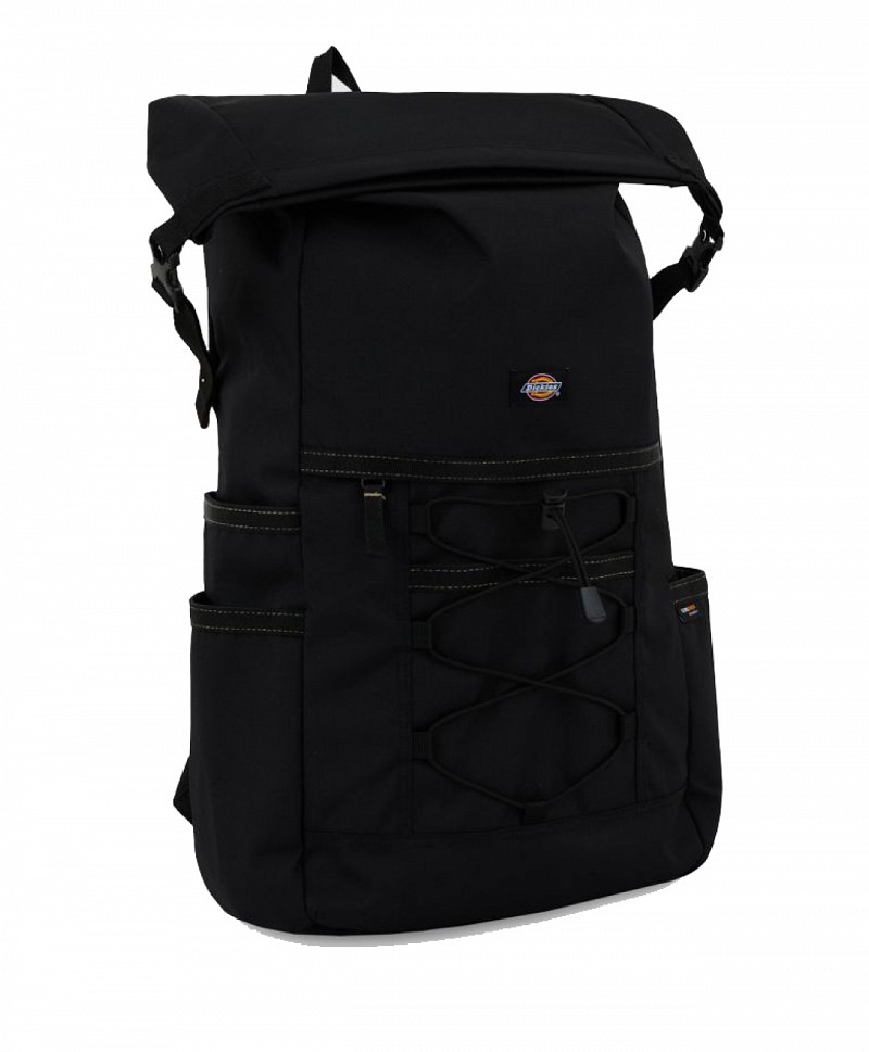 DICKIES ASHVILLE UTILITY ROLL TOP BACKPACK BLACK