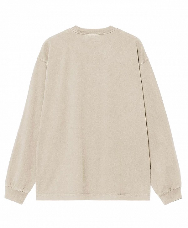 CARHARTT WIP VISTA LONG SLEEVE FLEUR DE SEL GARMENT DYED