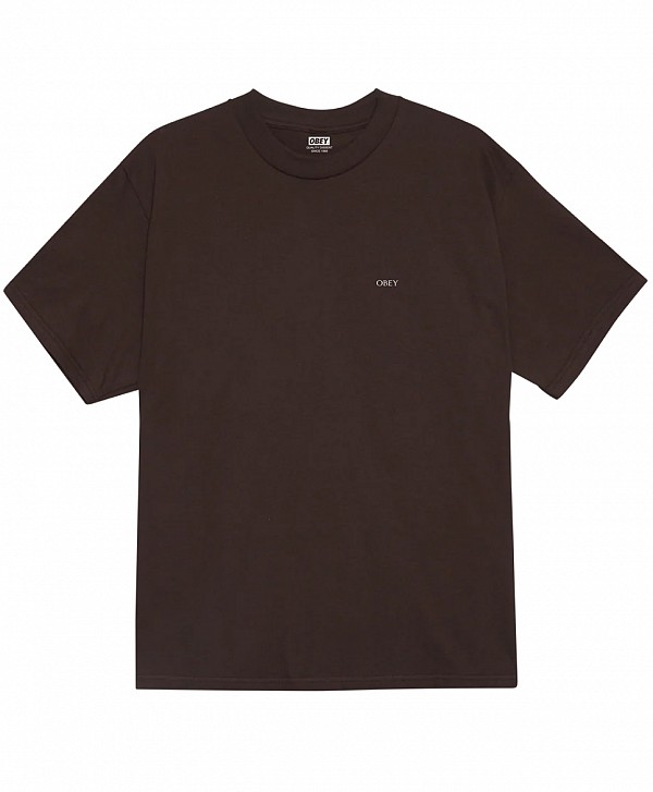 OBEY SMOG CITY TEE JAVA BROWN
