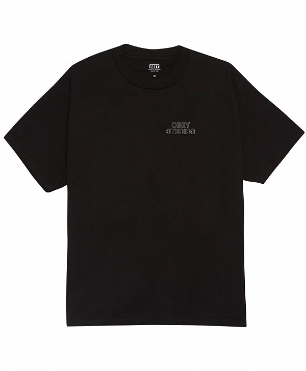 OBEY STUDIOS STATUE TEE BLACK