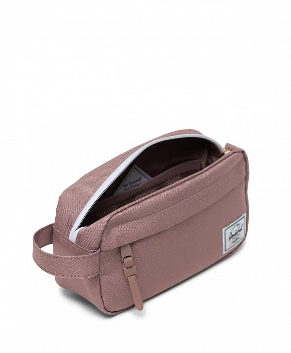 HERSCHEL CHAPTER TRAVEL KIT SMALL ASH ROSE