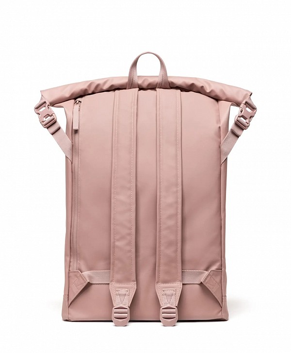 HERSCHEL ROLL TOP WEATHER RESISTANT BACKPACK ASH ROSE