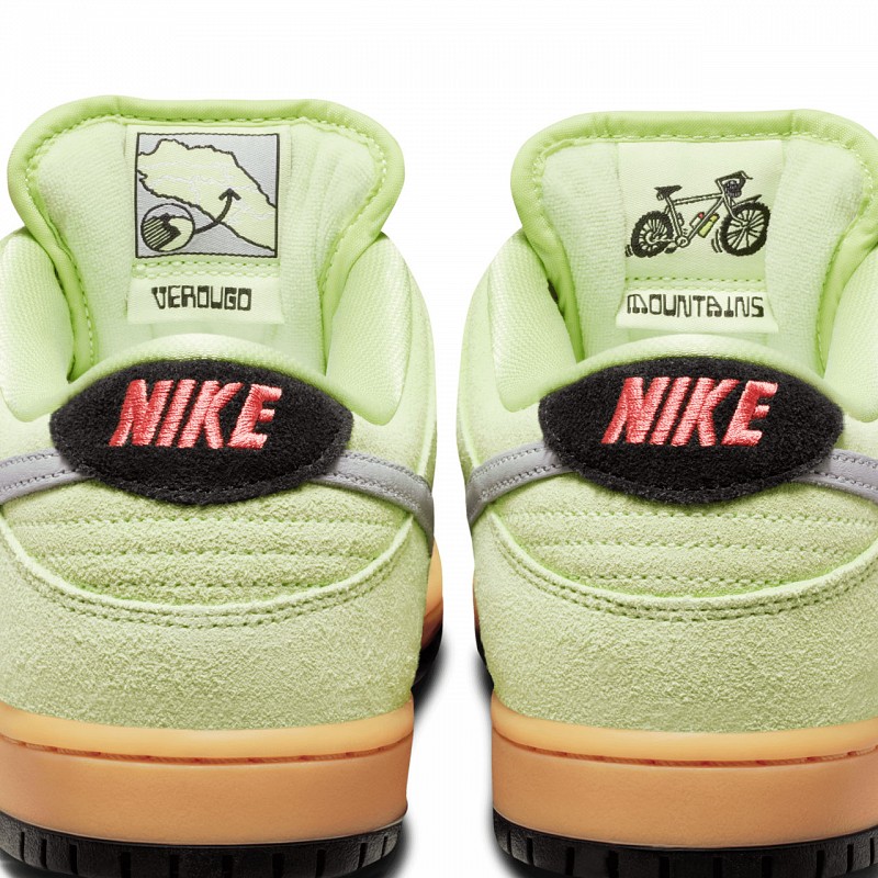 NIKE SB DUNK LOW PRO VERDUGO MOUNTAIN LIGHT LIQUID LIME/WOLF GREY-BLACK