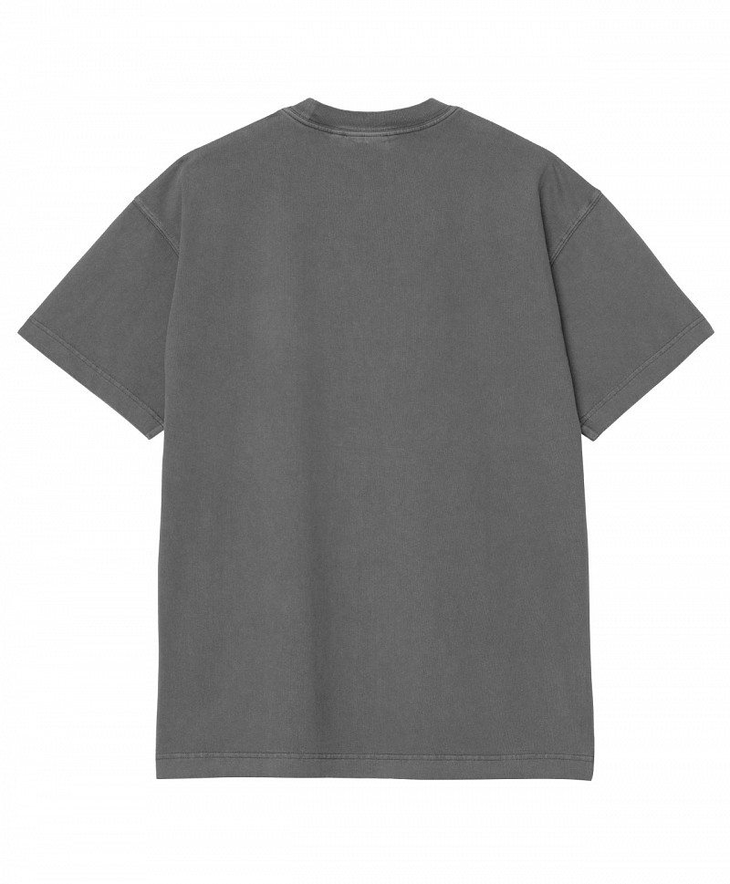 CARHARTT WIP VISTA TEE BLACK GARMENT DYED