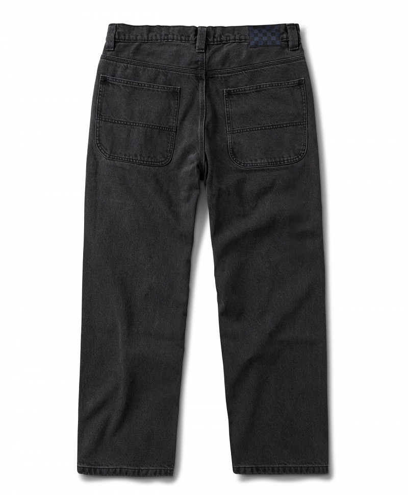 VANS SKATE CHECK DENIM PANTS BLACK