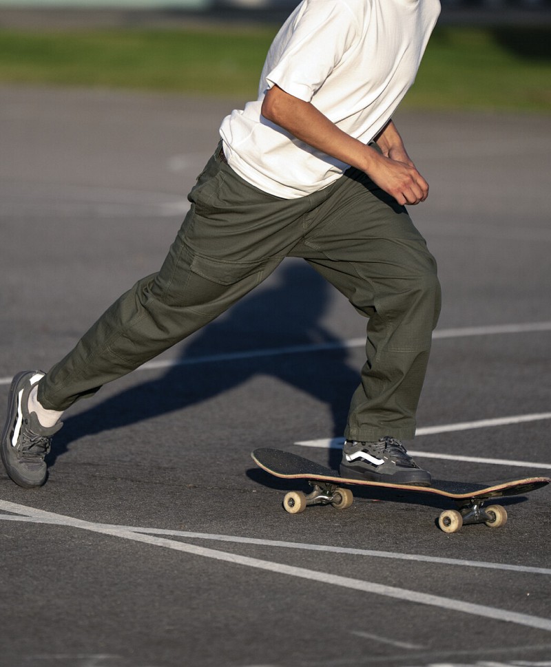 VANS X ATIBA SKATE LOOSE CARGO PANTS PINE FOREST