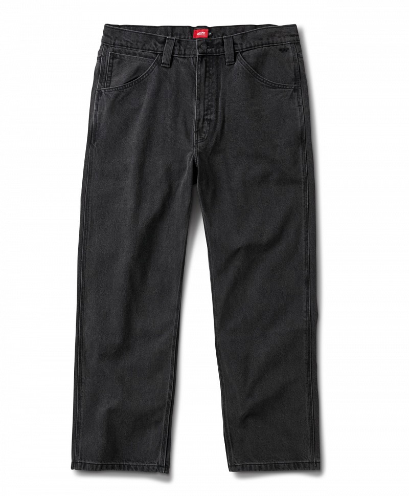 VANS SKATE CHECK DENIM PANTS BLACK