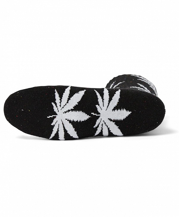 HUF PLANTLIFE SPECKLED SOCKS BLACK