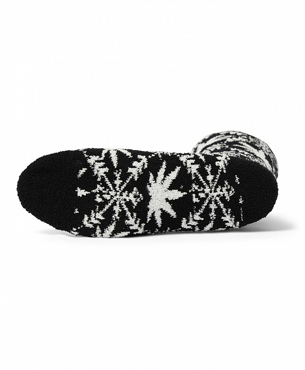 HUF ARCTIC PLANTLIFE FUZZY SOCKS BLACK