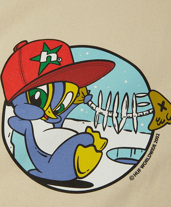 HUF DEEP FREEZE TEE BLEACH