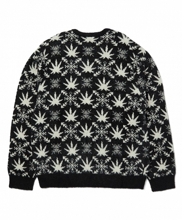 HUF ARCTIC PLANTLIFE SWEATER BLACK