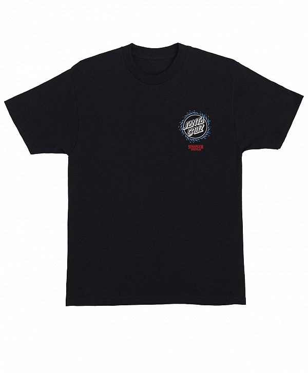 SANTA CRUZ X STRANGER THINGS HELLFIRE PIT TEE BLACK