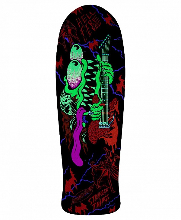 SANTA CRUZ X STRANGER THINGS MEEK SLASHER EDDIE SKATE DECK 10.1" MULTI