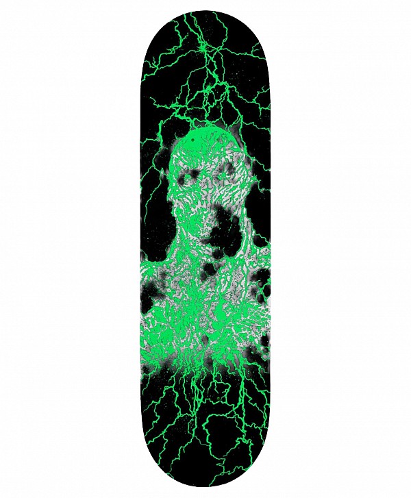 SANTA CRUZ X STRANGER THINGS VECNA SKATE DECK 8.5" BLACK/GREEN