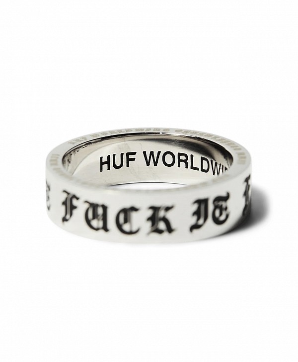 HUF OLD E RING SILVER