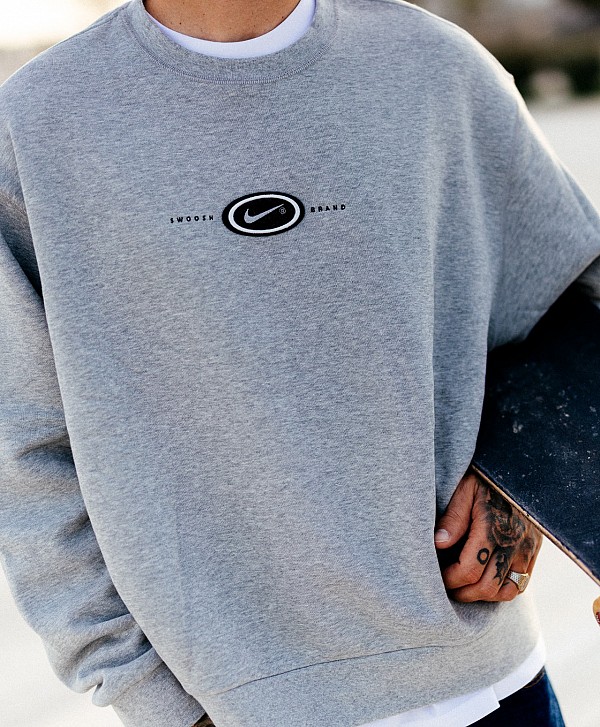 NIKE SB X ERIC KOSTON CREW DARK GREY HEATHER