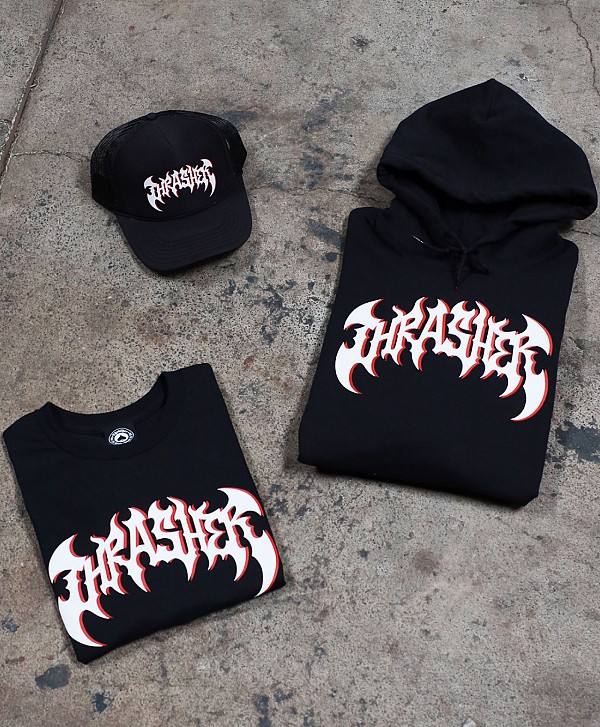 THRASHER HEAVY METAL TEE BLACK