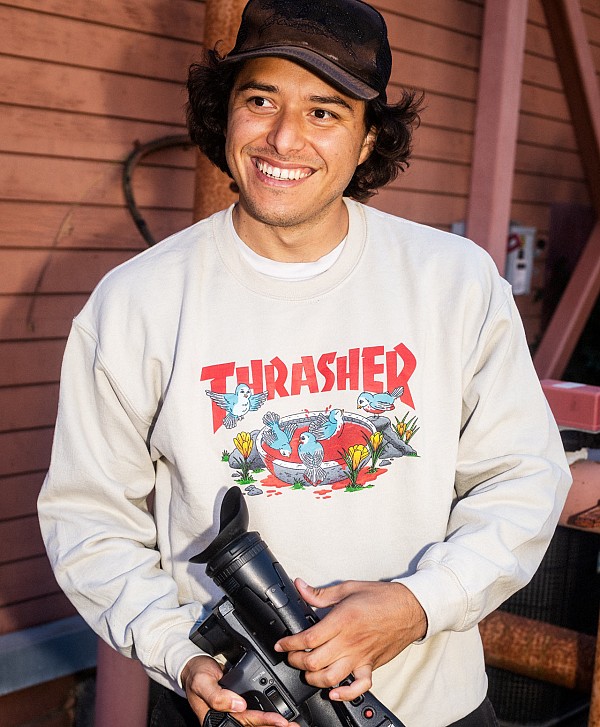 THRASHER BLOOD BATH CREW SAND