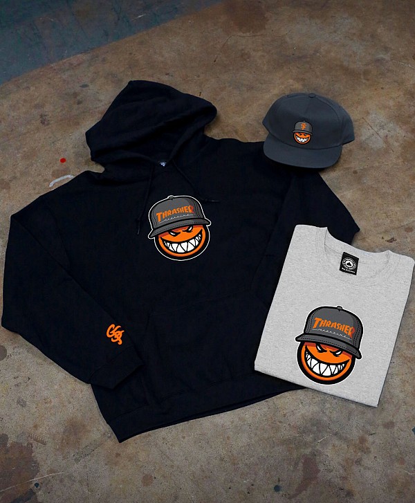 THRASHER X SPITFIRE SF LOC HOOD BLACK