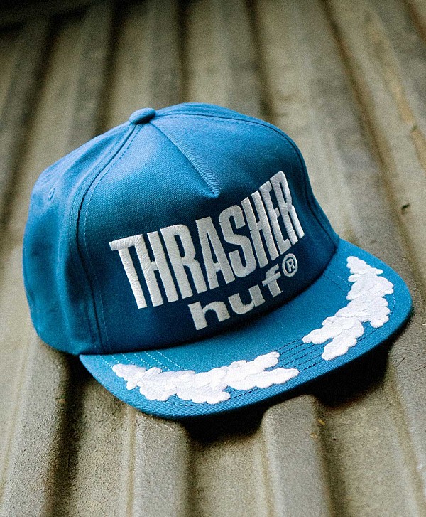 HUF X THRASHER ALOHA HAT BLUE