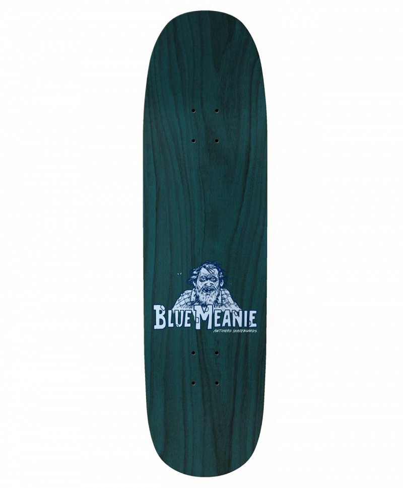 ANTIHERO TEAM SHAPED EAGLE BLUE MEANIE SKATE DECK 8.75 NAVY
