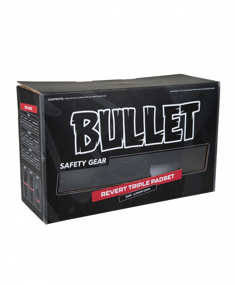 BULLET JUNIOR REVERT COMBO TRIPLE PADSET BLACK