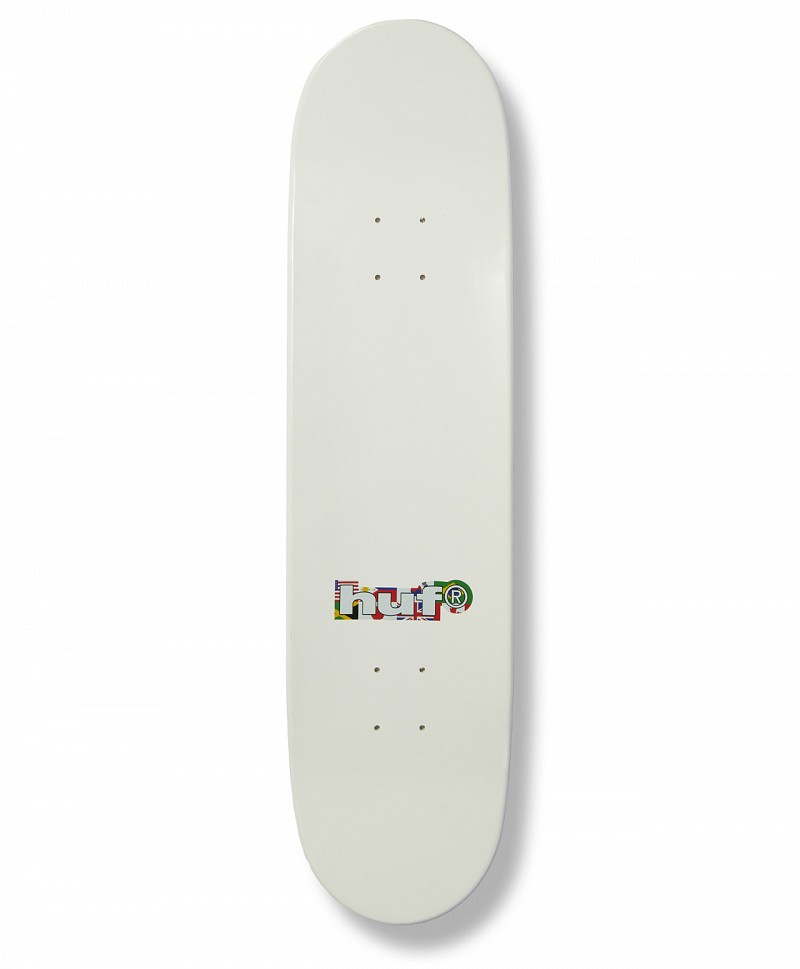 HUF X MICKEY MOUSE WORLDWIDE TOUR SKATE DECK 8.25 WHITE