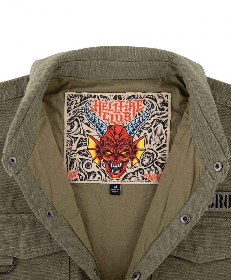 SANTA CRUZ X STRANGER THINGS CRAWL JACKET ARMY