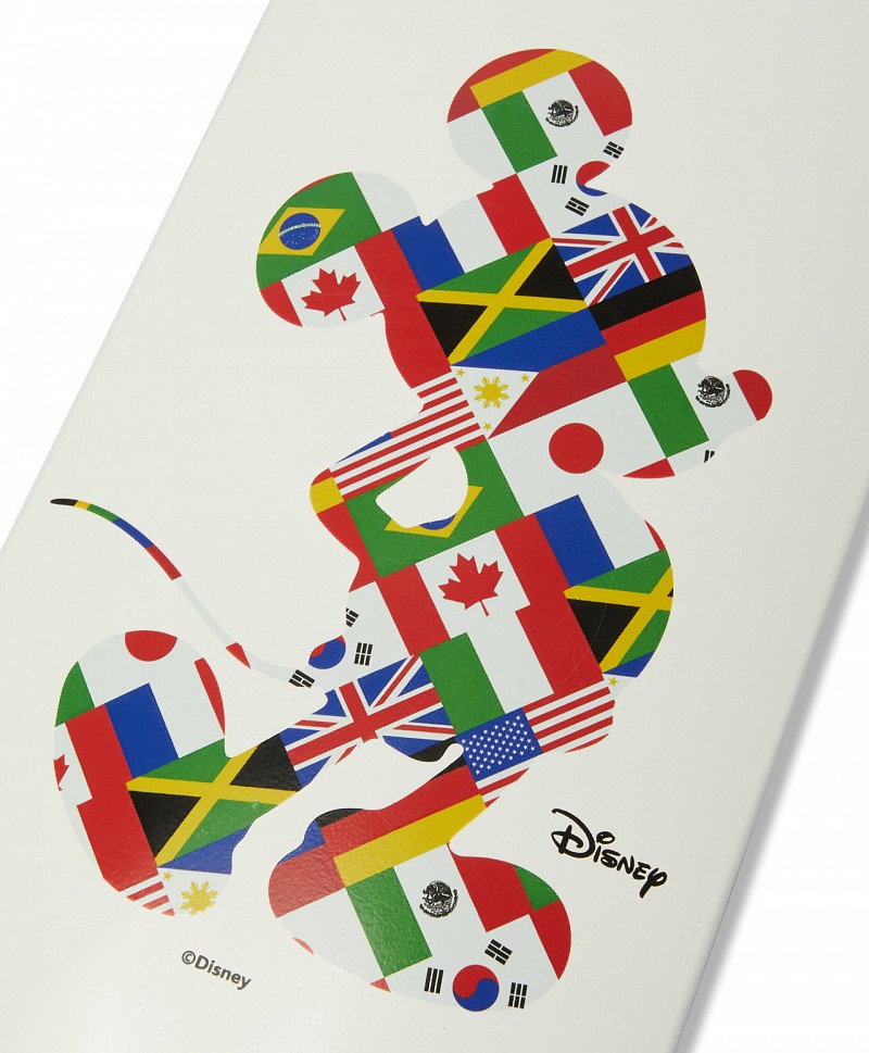 HUF X MICKEY MOUSE WORLDWIDE TOUR SKATE DECK 8.25 WHITE