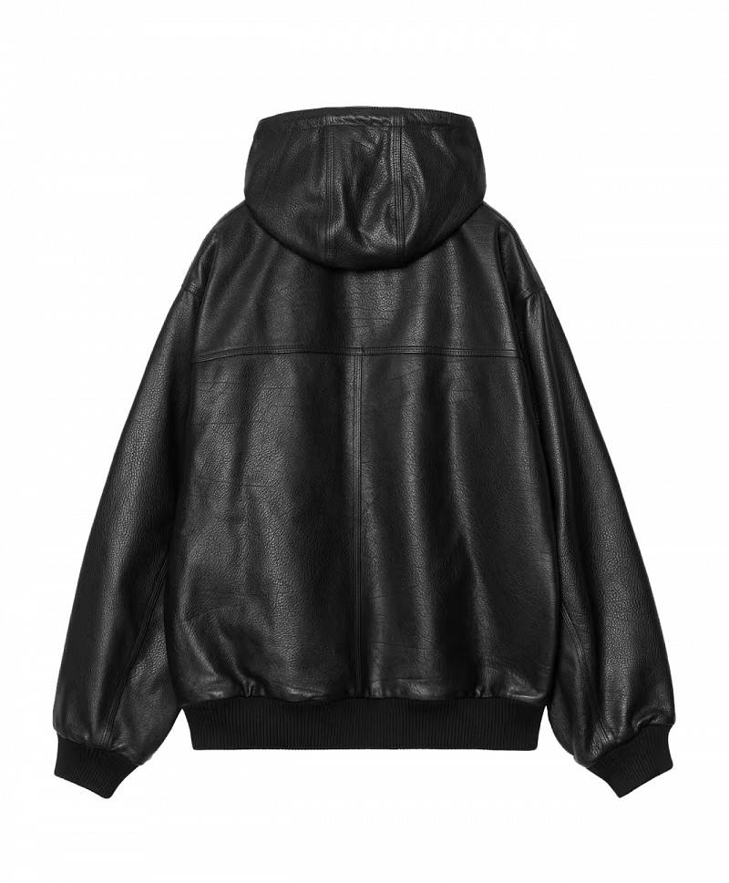 CARHARTT WIP OG ACTIVE JACKET 5OTH ANNIVERSARY LEATHER BLACK/HAMILTON BROWN