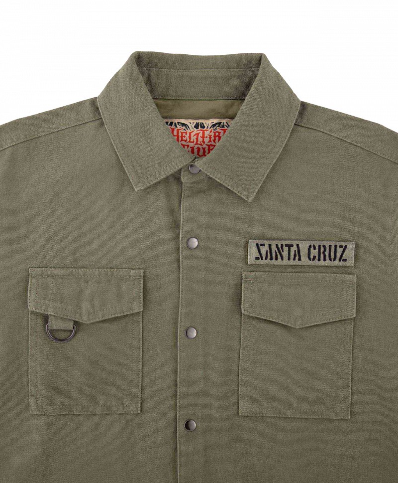 SANTA CRUZ X STRANGER THINGS CRAWL JACKET ARMY