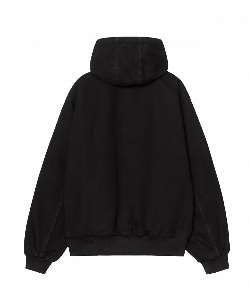 CARHARTT WIP OG ACTIVE JACKET 5OTH ANNIVERSARY CANVAS BLACK/USA RED RINSED