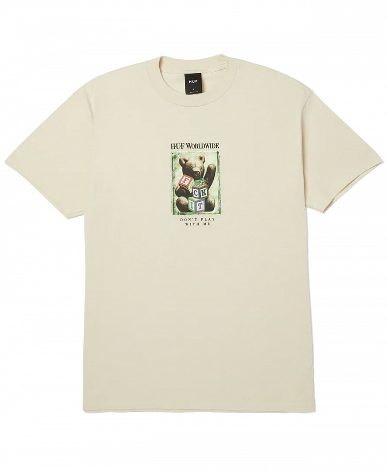 HUF GIFT BEAR TEE BLEACH
