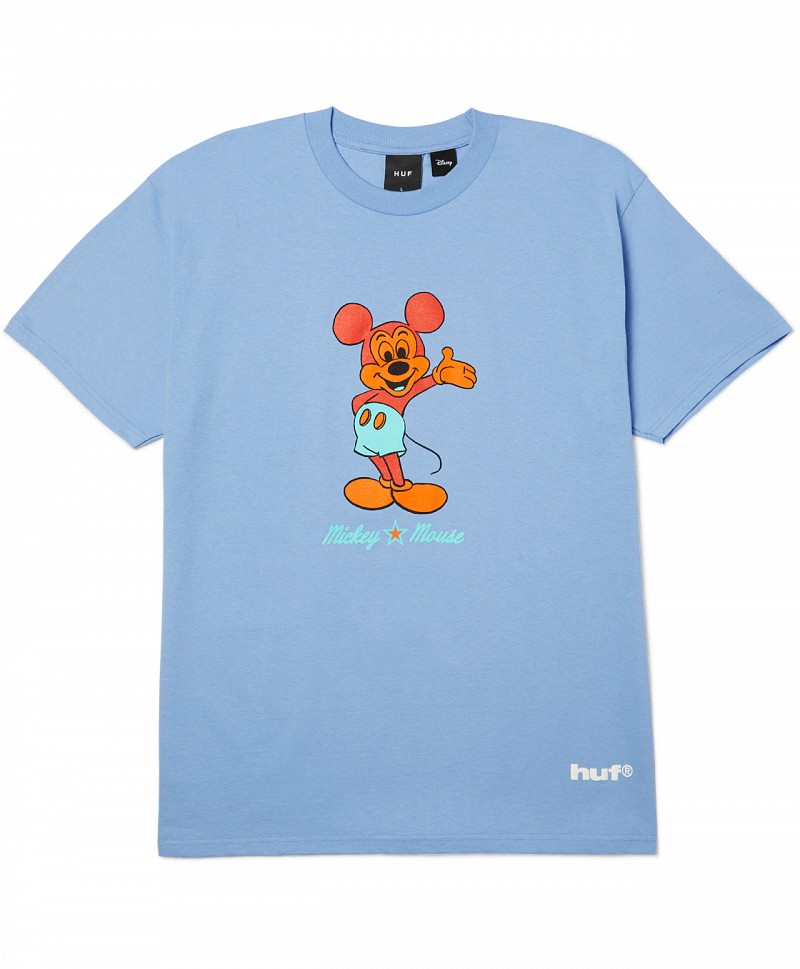 HUF X MICKEY MOUSE GREETINGS TEE DIGITAL VIOLET