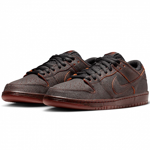 NIKE SB DUNK LOW PRO 'KRAMPUS' DARK SMOKE GREY/CAMPFIRE ORANGE-BLACK