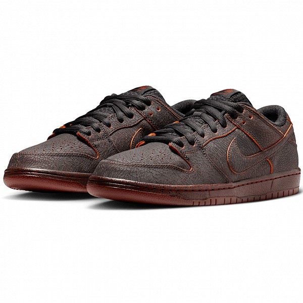 NIKE SB DUNK LOW PRO 'KRAMPUS' DARK SMOKE GREY/CAMPFIRE ORANGE-BLACK