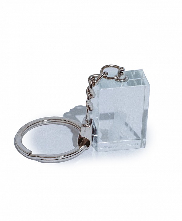 FUCKING AWESOME VAPE BATH ETCHED KEYCHAIN CLEAR/WHITE