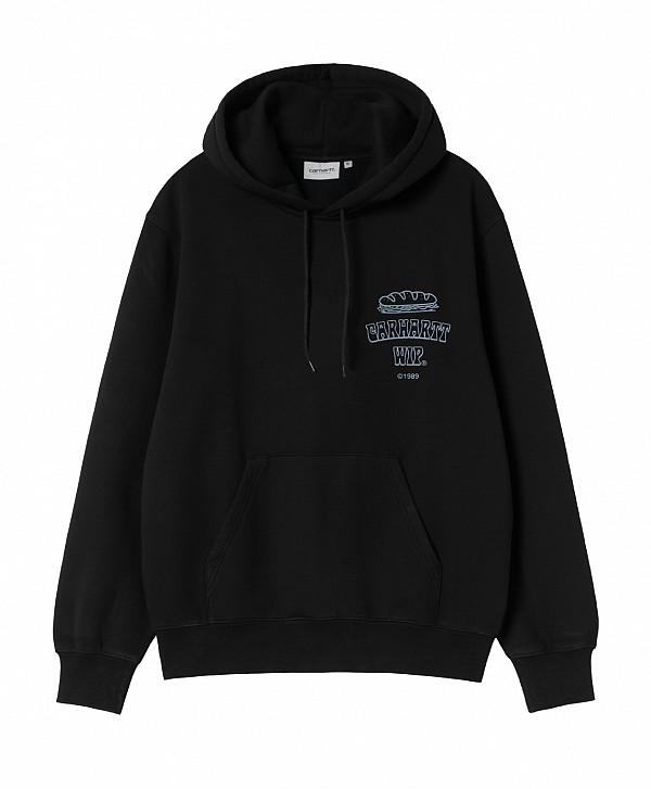 CARHARTT WIP SANDWICH HOOD BLACK/BLUE FOG