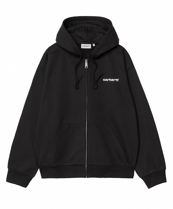 CARHARTT ARCHIVE LINES HOODED JACKET BLACK