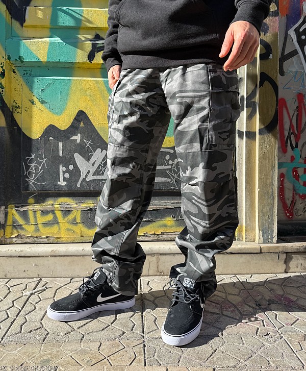 COLOR I-5 CARGO BAGGY BOMBS PANTS MIDNIGHT CAMO