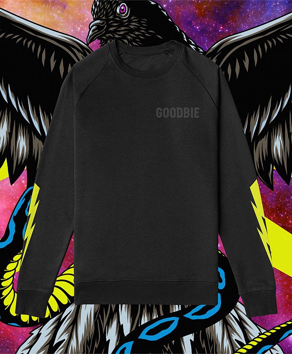 GOODBIE PIGEON NEON CREW BLACK