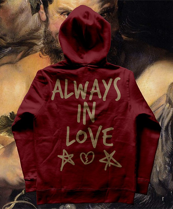COLOR SATYRS IN LOVE PREMIUM HOOD MAROON