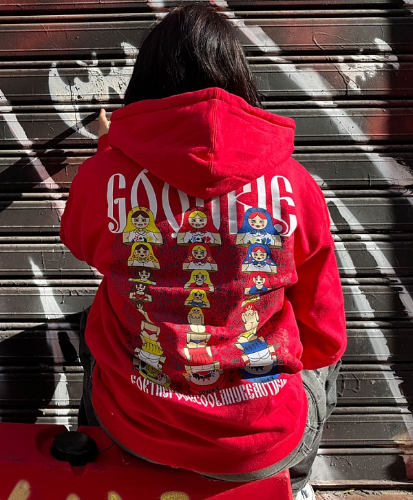 GOODBIE SPYCE GIRLS PREMIUM HOOD RED/WHITE