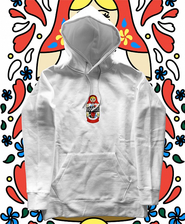 GOODBIE SPYCE GIRLS PREMIUM HOOD WHITE